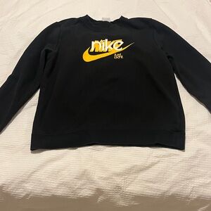 Nike Black Crewneck with Yellow Swoosh